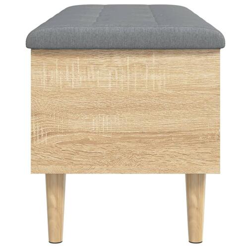 Skobænk 102x42x46 cm konstrueret træ sonoma-eg