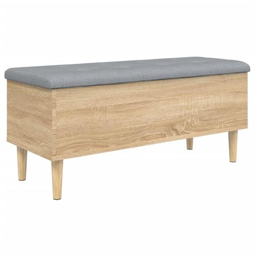 Skobænk 102x42x46 cm konstrueret træ sonoma-eg
