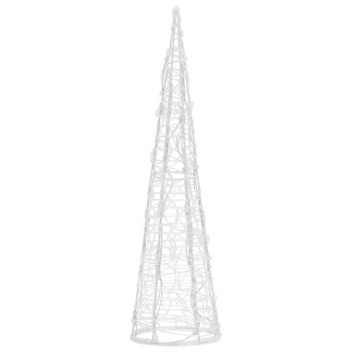 Dekorativ lyspyramide LED 60 cm akryl blå