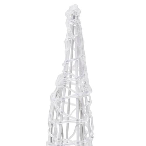 Dekorativ lyspyramide LED 60 cm akryl blå