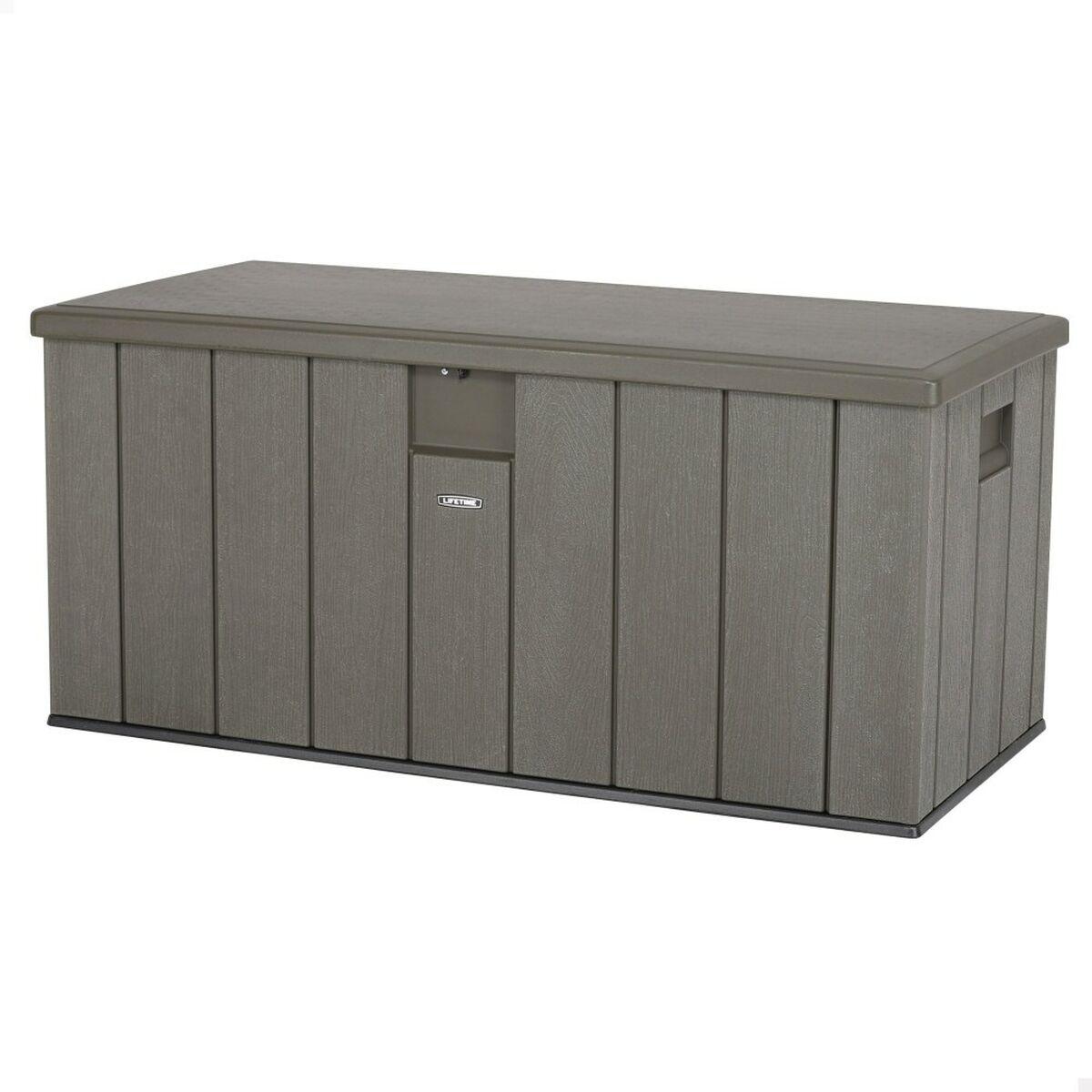 Udendørs Kasse Lifetime Brun 570 L 150 x 69 x 72 cm Stål Plastik