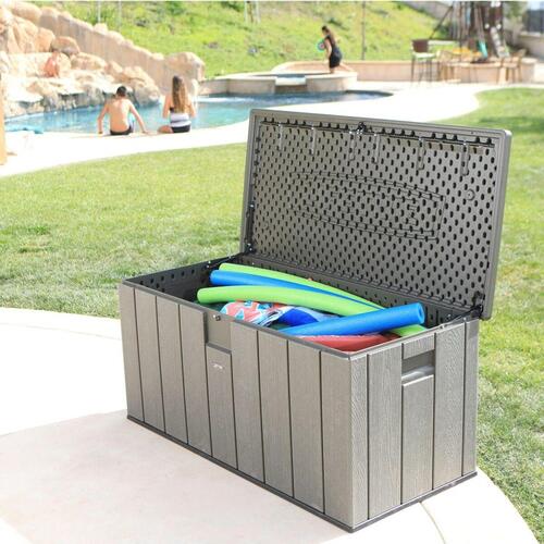 Udendørs Kasse Lifetime Brun 570 L 150 x 69 x 72 cm Stål Plastik