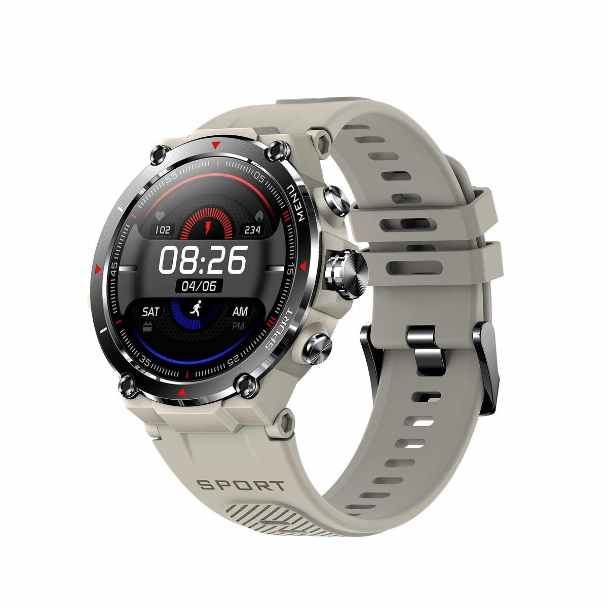 DCU Tecnologic STRAVA smartwatch 1,3" - grå, GPS og AMOLED