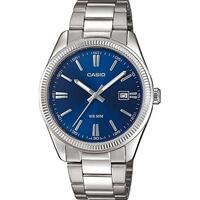 Herreur Casio DATE Rustfrit stål Analog Kvarts Sølvfarvet (Ø 38,5 mm)