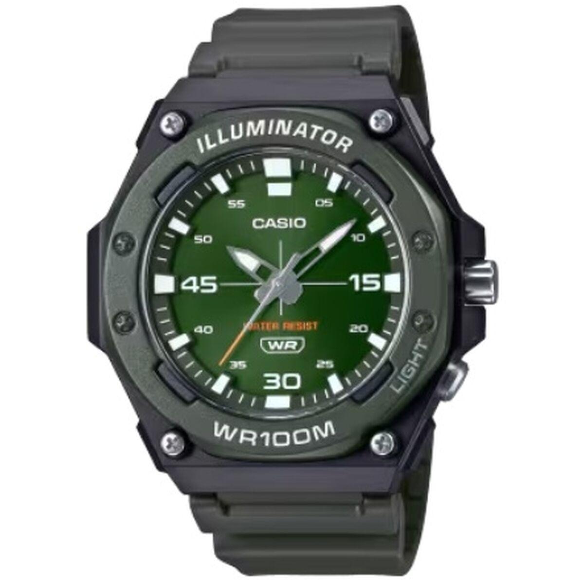 Casio herreur ILLUMINATOR WR 100M - Ø 48 mm, harpiksrem