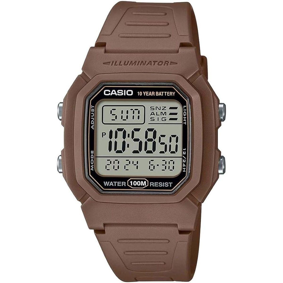 Casio Collection herreur - sort/brun harpiks, kvarts