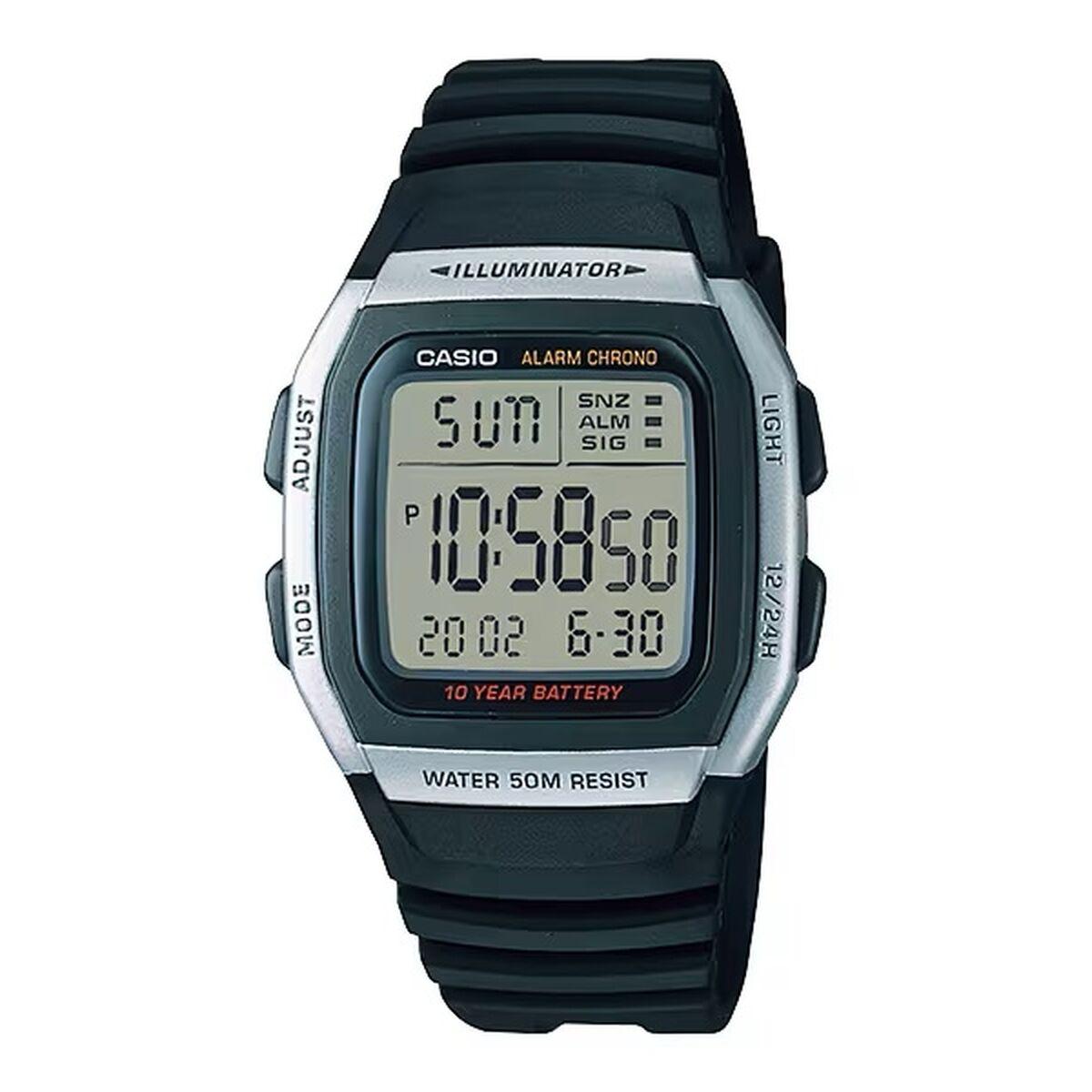 Casio herreur SPORT - Sort/Grå, kvarts, harpiksrem