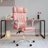Kontorstol kunstlæder pink