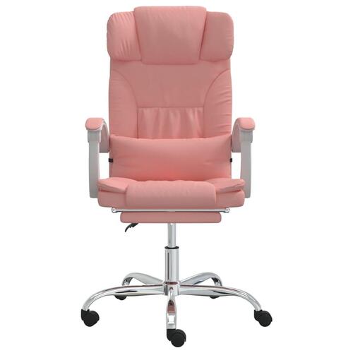 Kontorstol kunstlæder pink