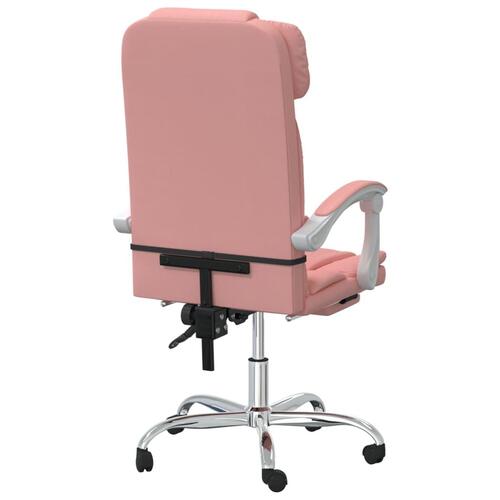 Kontorstol kunstlæder pink