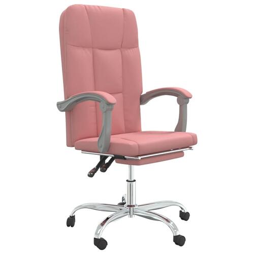 Kontorstol kunstlæder pink