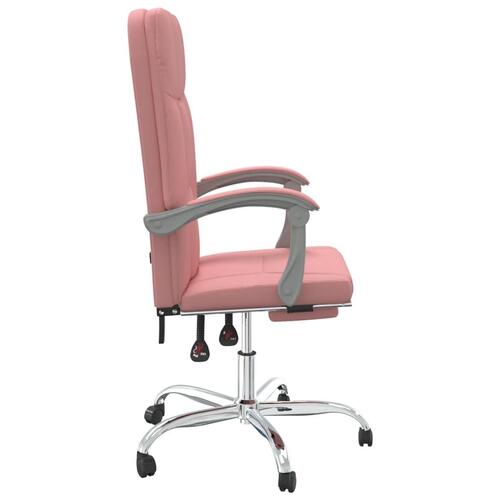 Kontorstol kunstlæder pink