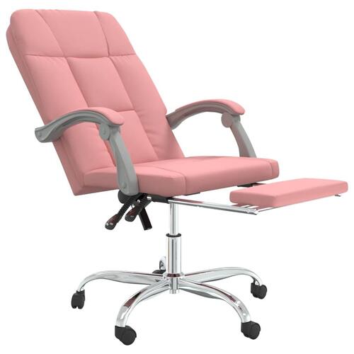 Kontorstol kunstlæder pink
