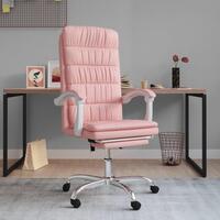 Kontorstol kunstlæder pink