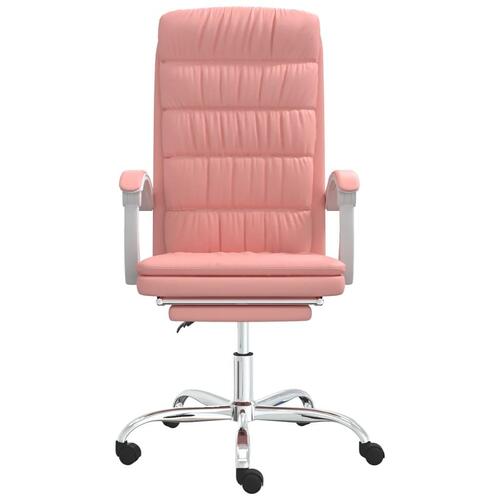 Kontorstol kunstlæder pink