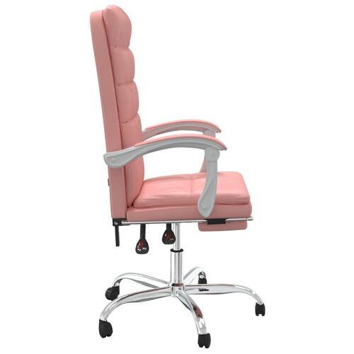 Kontorstol kunstlæder pink