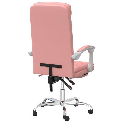 Kontorstol kunstlæder pink