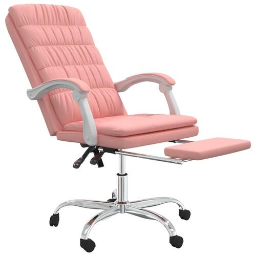 Kontorstol kunstlæder pink