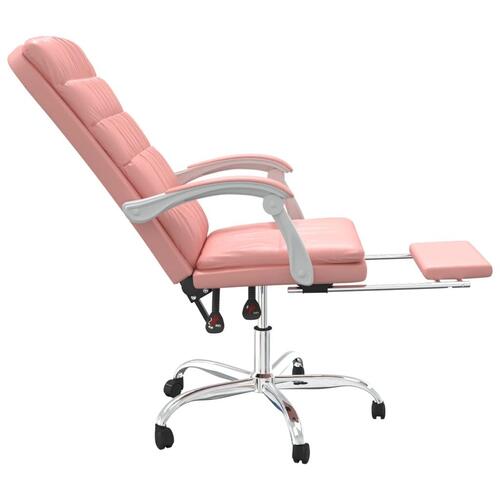 Kontorstol kunstlæder pink