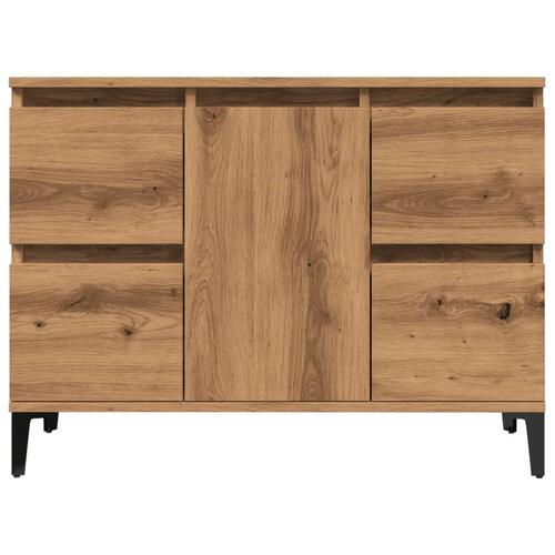 Underskab til håndvask 80x33x60 cm konstrueret træ kunsteg