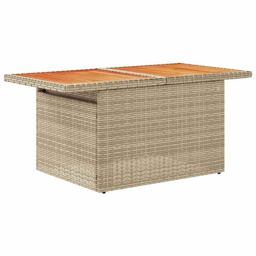 Sofasæt til haven 6 dele med hynder polyrattan beige