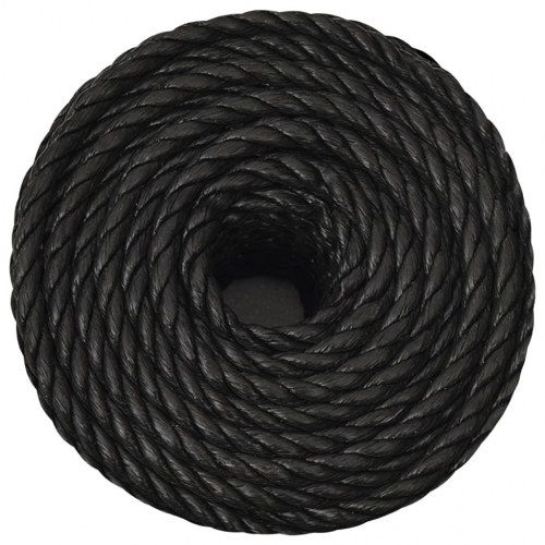 Arbejdsreb 16 mm - 250 m snoet polypropylen, sort