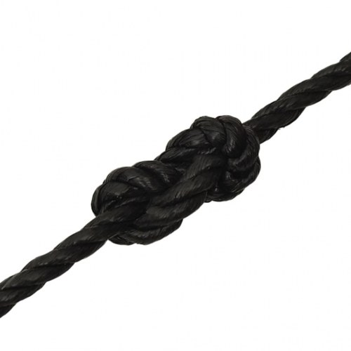 Arbejdsreb 16 mm - 250 m snoet polypropylen, sort