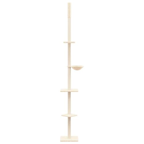 Kradsetræ fra gulv til loft 263,5-289,5 cm cremefarvet
