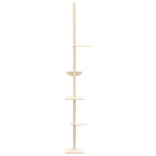 Kradsetræ fra gulv til loft 263,5-289,5 cm cremefarvet