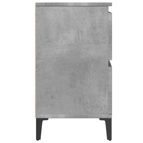 Underskab til håndvask 80x33x60 cm konstrueret træ betongrå