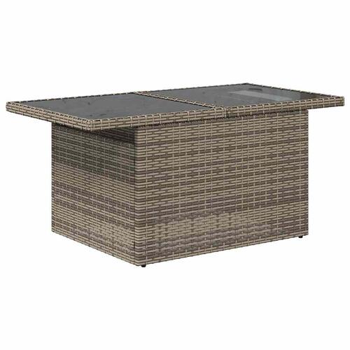 Sofasæt 5 dele med hynder polyrattan grå