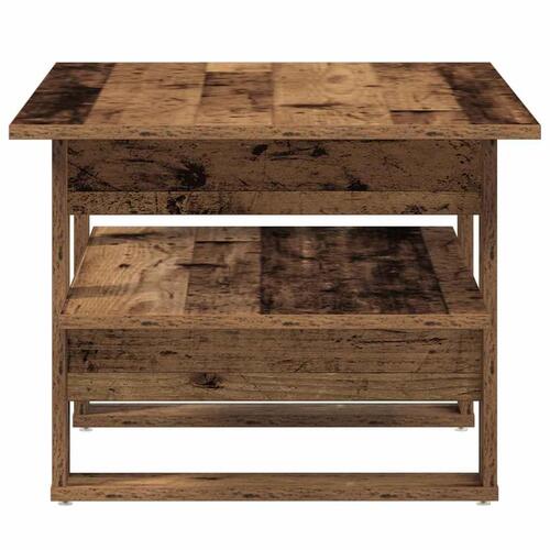 Sofabord 102x55x42 cm konstrueret træ antikt trælook