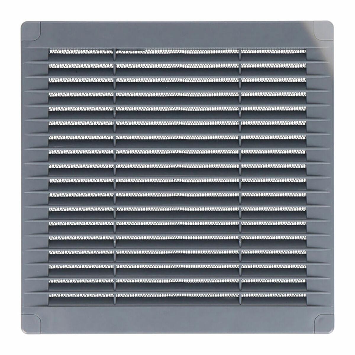 EDM Product ventilation gitter 10 x 10 cm - grå (87701)