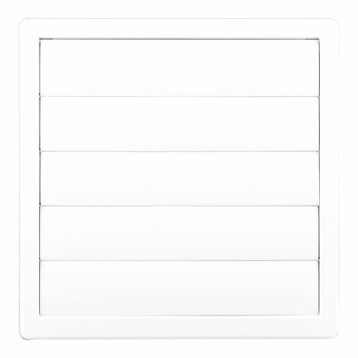 EDM Ventilationsgitter 87735 - Hvid, Ø 10 cm, 17 × 17 cm