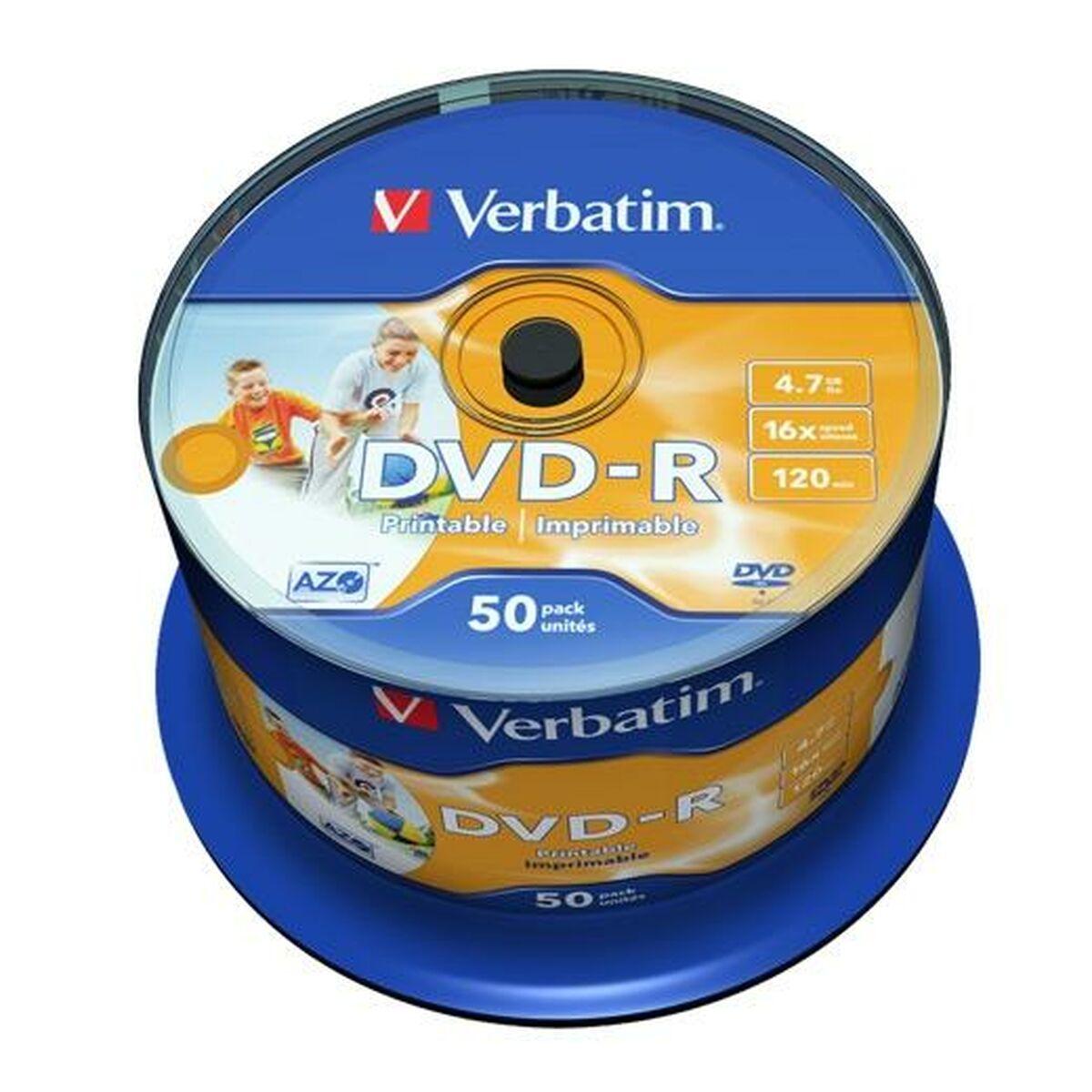 Verbatim DVD-R 16x 4,7 GB - 50 stk. (43533)