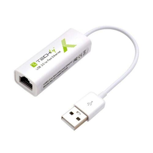 Techly USB til Ethernet adapter 15 cm (USB 2.0 til RJ45)