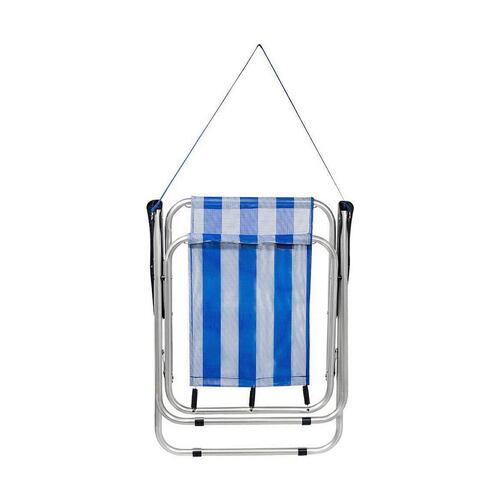 Polstrede Campingstol Colorbaby Sømand Hvid Marineblå 44 x 45 x 76 cm