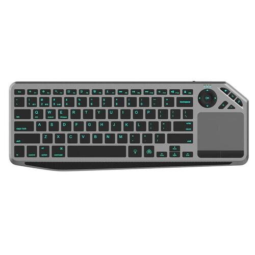 Tastatur Techly ICTB9801TB Sort Multifarvet Monochrome QWERTY