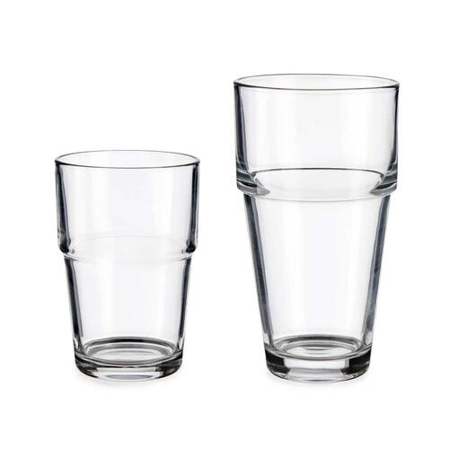 Glassæt Gennemsigtig Glas 260 ml 370 ml (4 enheder)