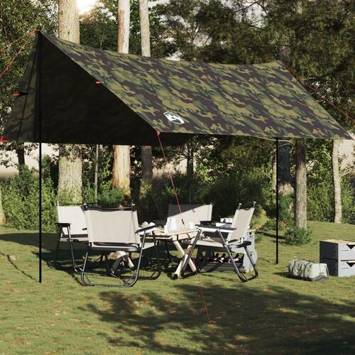 Tarp 438x376x212 cm vandafvisende camouflage