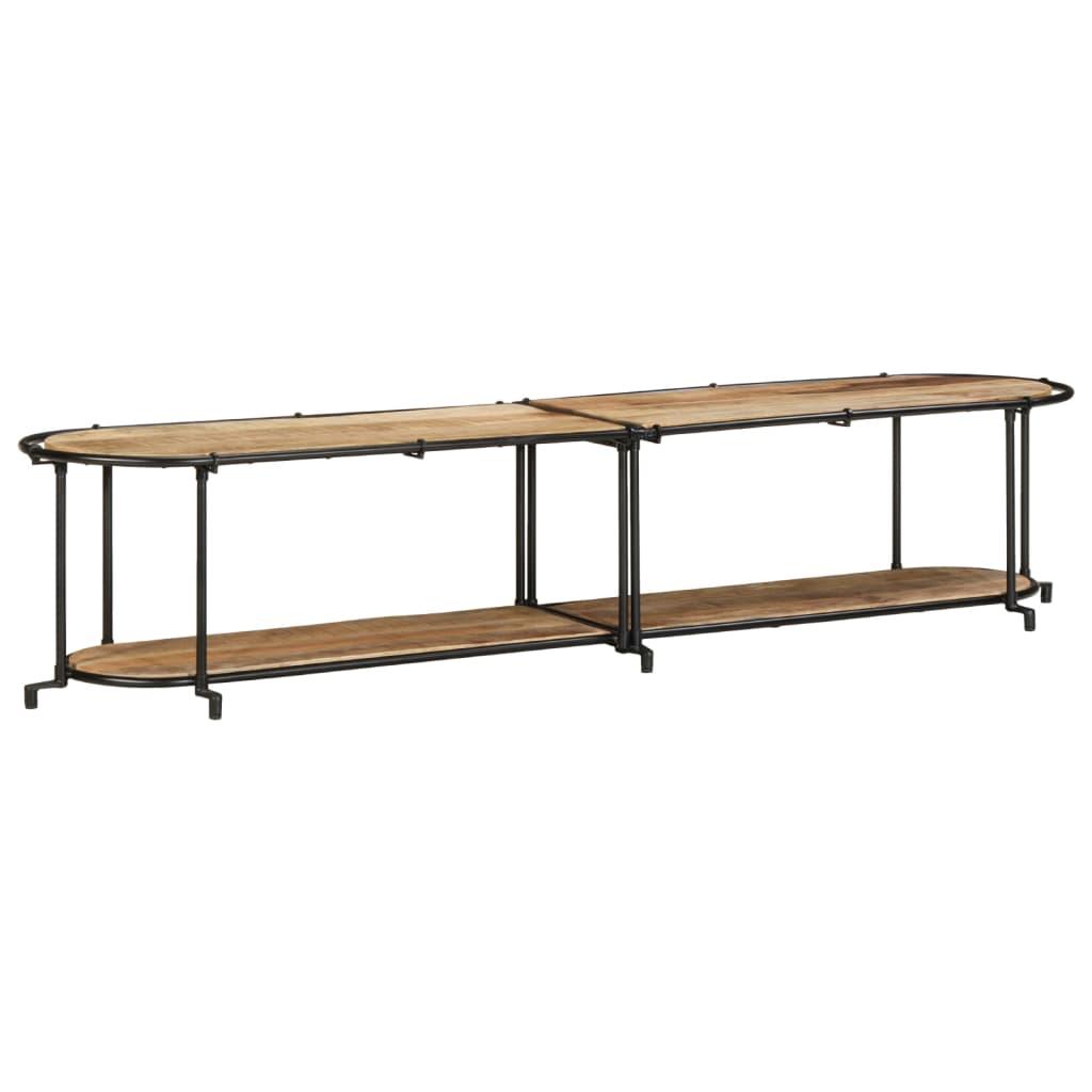 Tv-bord 200x42x40 cm massivt ru mangotræ
