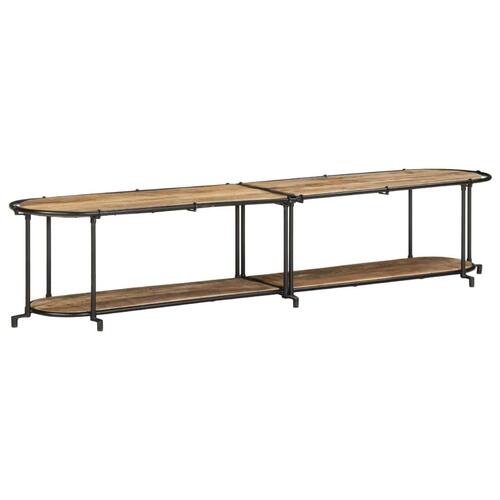 Tv-bord 200x42x40 cm massivt ru mangotræ