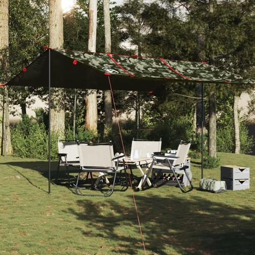 Tarp 451x420 cm vandafvisende camouflage