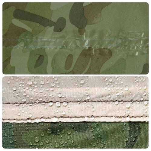 Tarp 451x420 cm vandafvisende camouflage