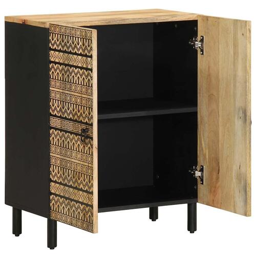 Skænk 60x33,5x75 cm massivt ru mangotræ