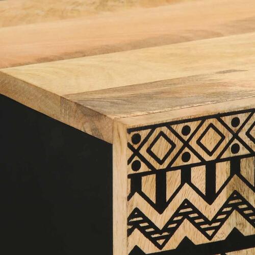 Skænk 60x33,5x75 cm massivt ru mangotræ