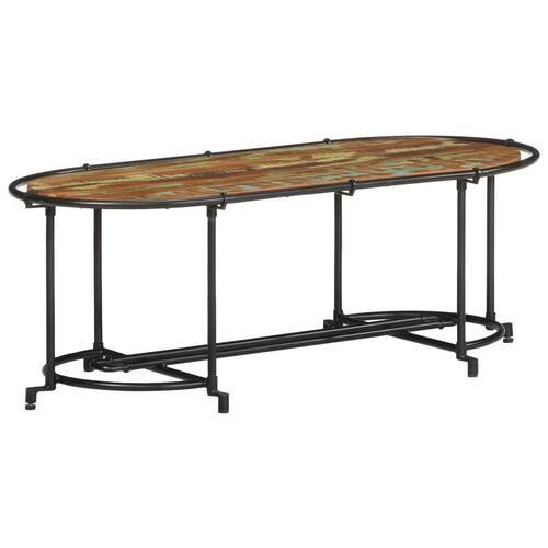 Sofabord 811x55x40 cm massivt genbrugstræ