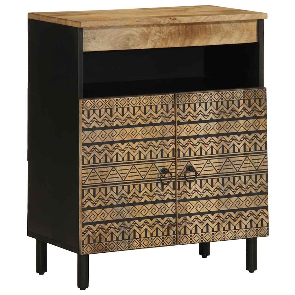 Skænk 60x33,5x75 cm massivt ru mangotræ billede