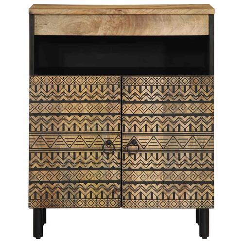Skænk 60x33,5x75 cm massivt ru mangotræ