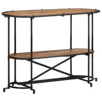 Konsolbord 110x42x76 cm massivt akacietræ